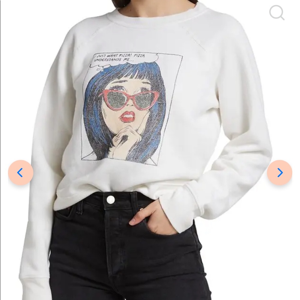 RE/DONE I just want pizza sweatshirt Medium